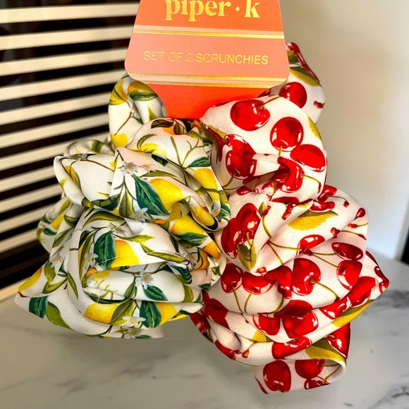 Piper Accessories - Piper K Lemon and Cherry Scrunchies Set